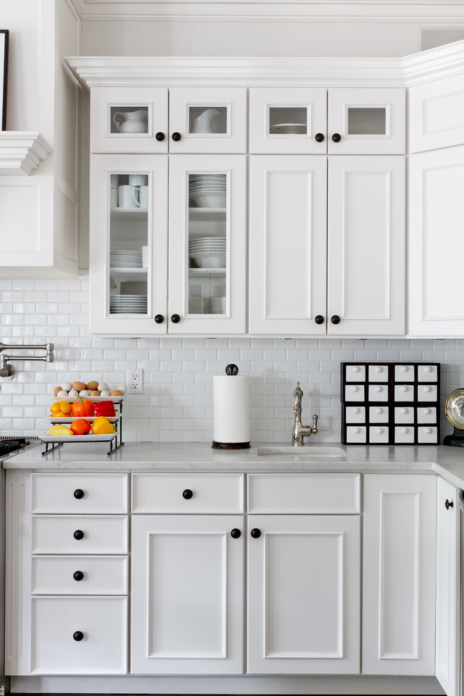 Subway Tiles for Kitchen Kitchen Traditional with All White Kitchen Beautiful