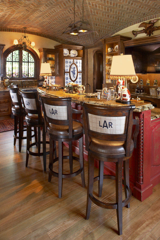 Swivel Counter Stools Kitchen Mediterranean with Arched Ceiling Arched Window