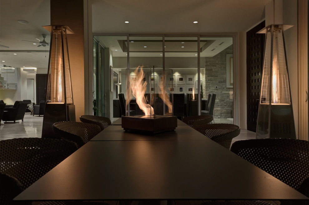 Tabletop Fire Pit Patio Contemporary with None 