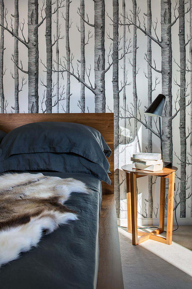Tall Side Table Bedroom Contemporary with Andrea Dcruz Animal Fur