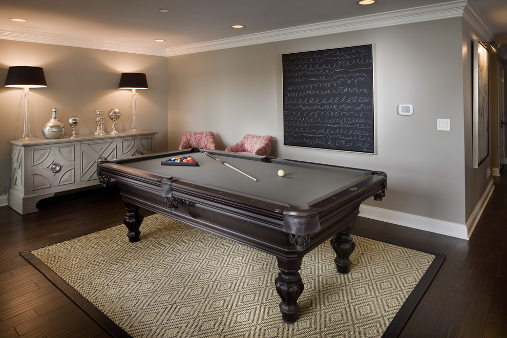 Tall Table Lamps Family Room Transitional with Billiards Room Design Chalkboard