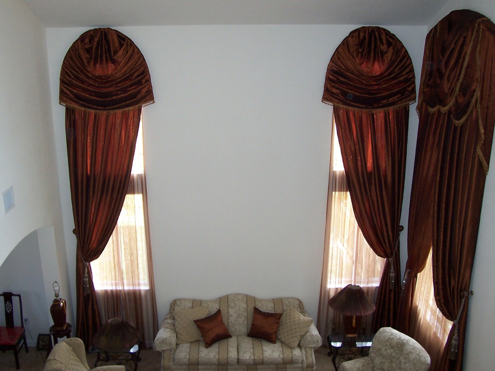 Tall Window Treatments Spaces Traditional with 24 Ft Tall Window