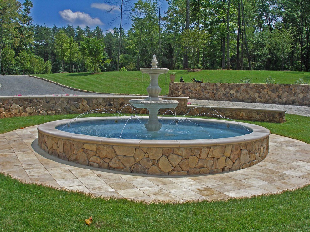 Tar and Chip Driveway Landscape Traditional with Belgian Block Belgian Block1