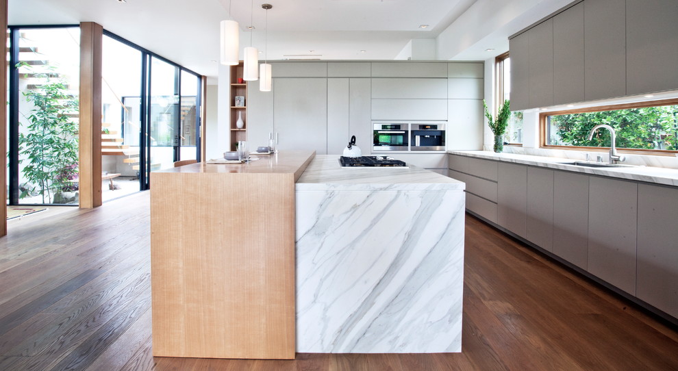 Taupe Kitchen Cabinets Kitchen Contemporary with Architectural Home Atrium Calaccatta1