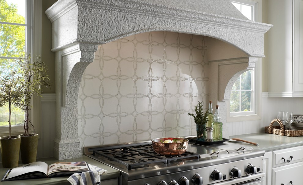 Taupe Kitchen Cabinets Kitchen Traditional with Backsplash Kitchen Monochromatic Stone