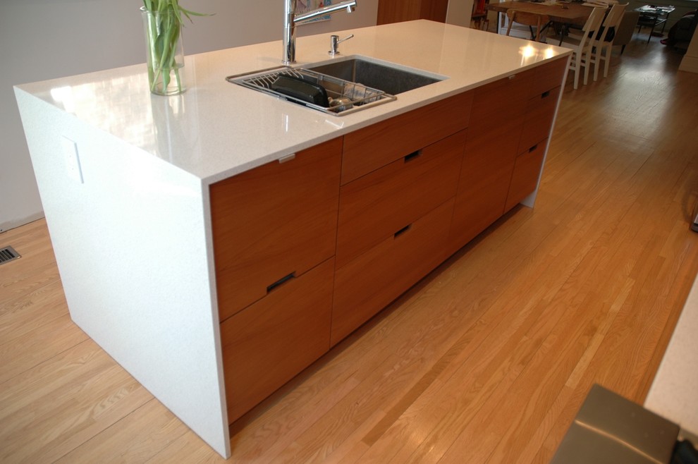 Teak Kitchen Cabinets Kitchen Contemporary with None 1