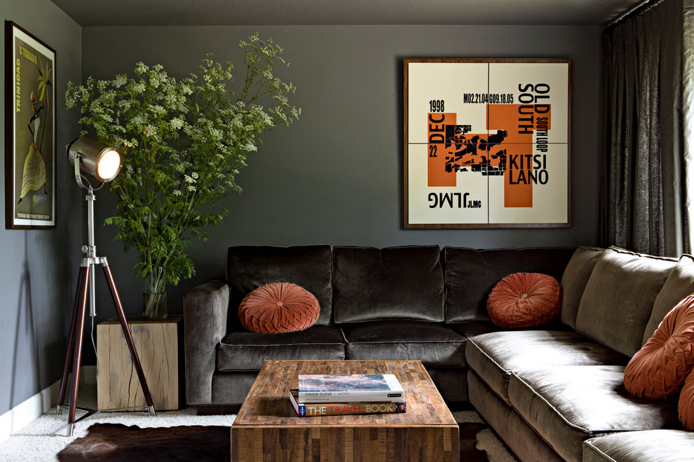 Teal Velvet Sofa Family Room Contemporary with Bold Graphic Contemporary Cowhide
