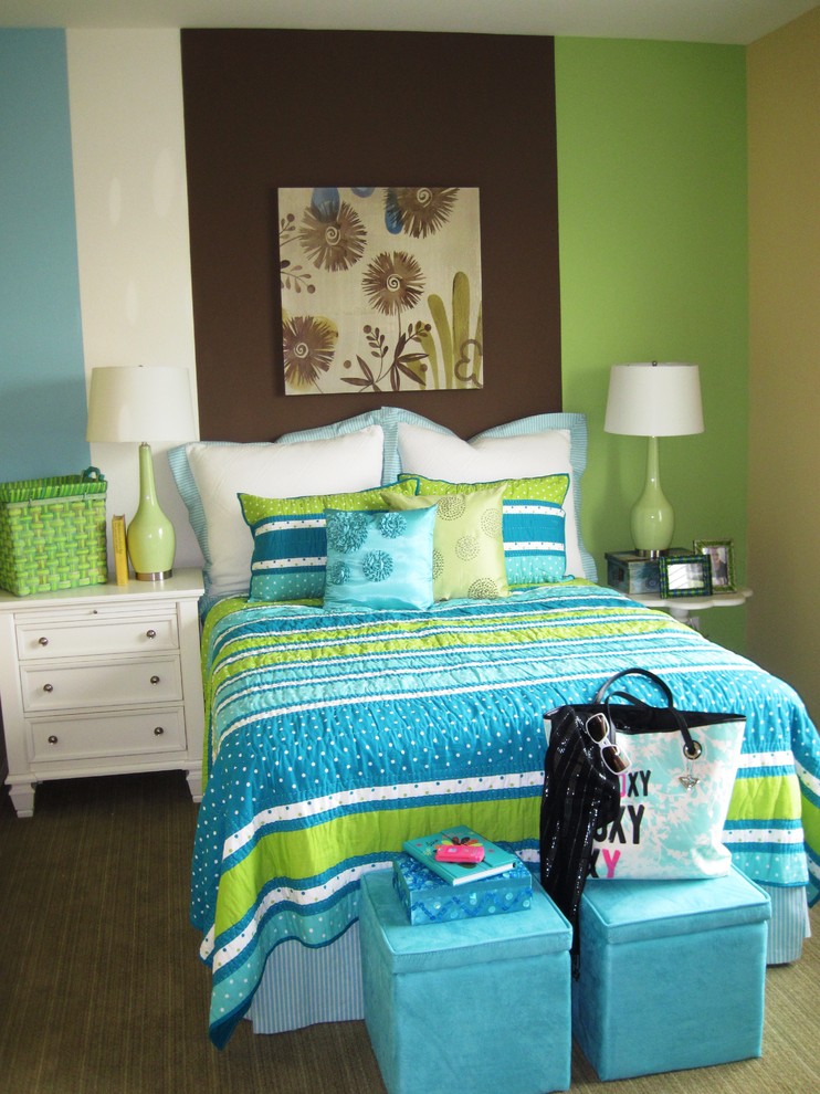 Teen Bedroom Furniture Kids Contemporary with Accent Wall Bedroom Bedside