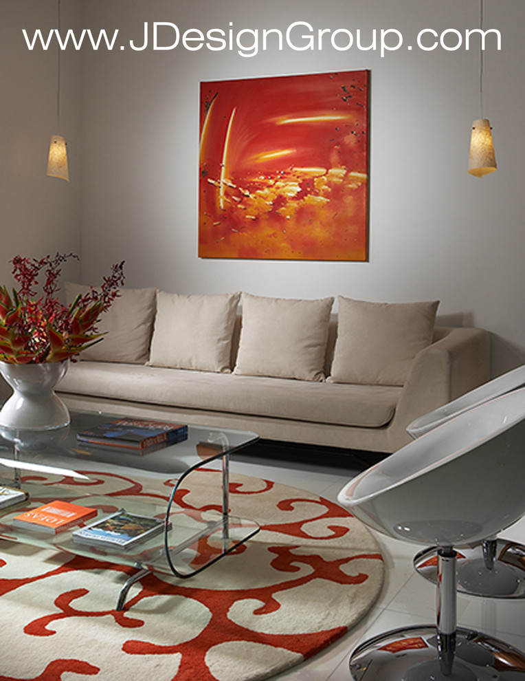 Tempered Glass Coffee Table Living Room Contemporary with Aventura Brickell Brickell Key