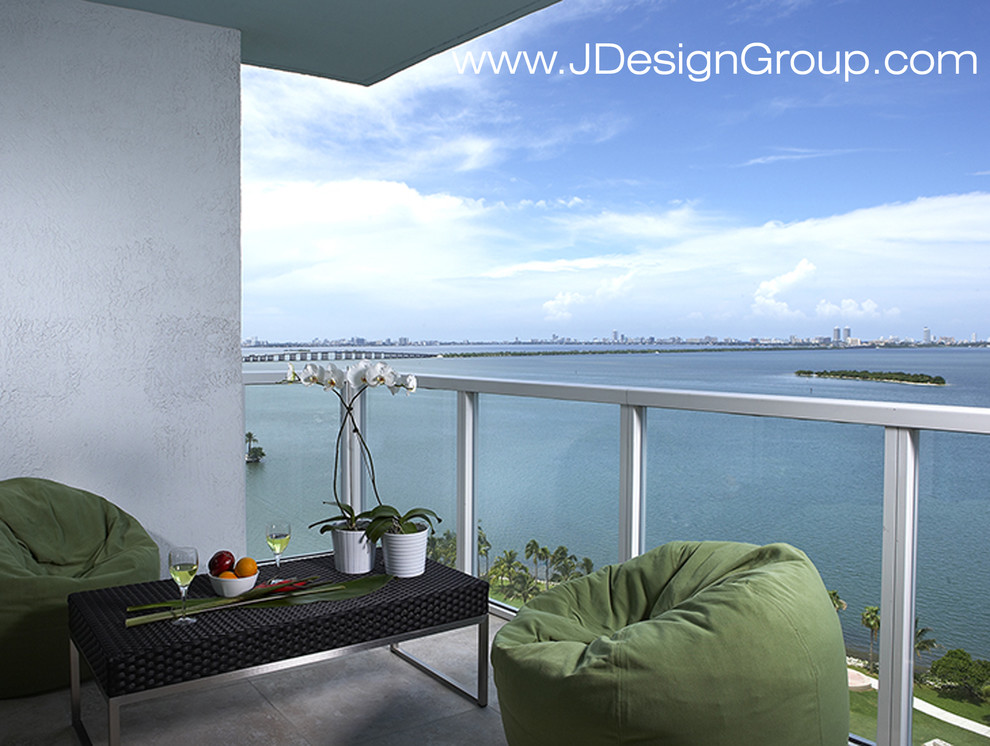 Tempered Glass Coffee Table Patio Contemporary with Aventura Brickell Brickell Key