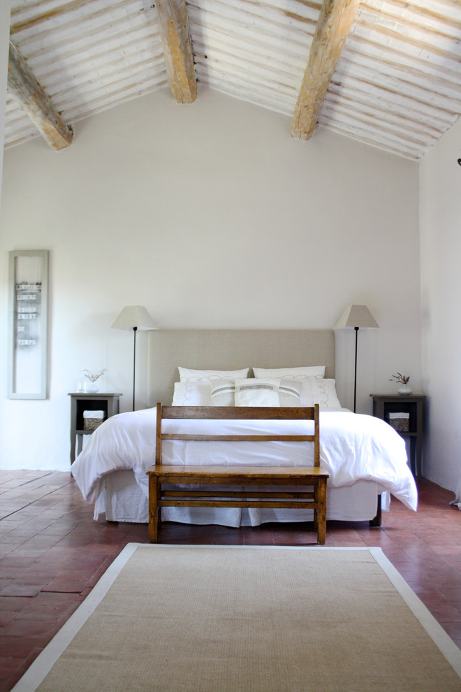 Terra Cotta Tile Bedroom Traditional with My Houzz 