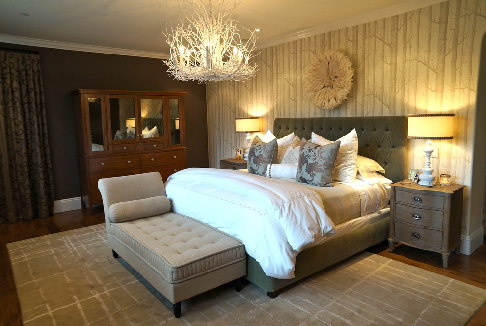 Textured Wall Art Bedroom Traditional with African Feather Headdress Beige