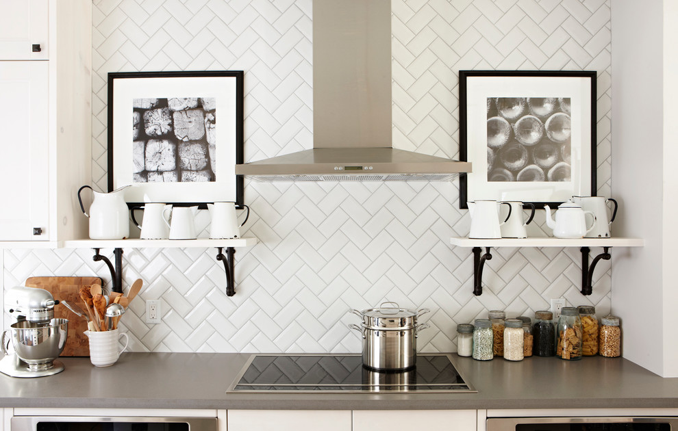 Tile Backsplash Designs Kitchen Traditional with Backsplash Tiles Black And