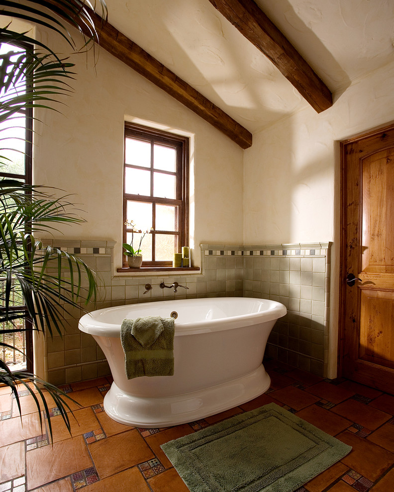 Tile Floor Patterns Bathroom Rustic with Bath Mat Double Hung