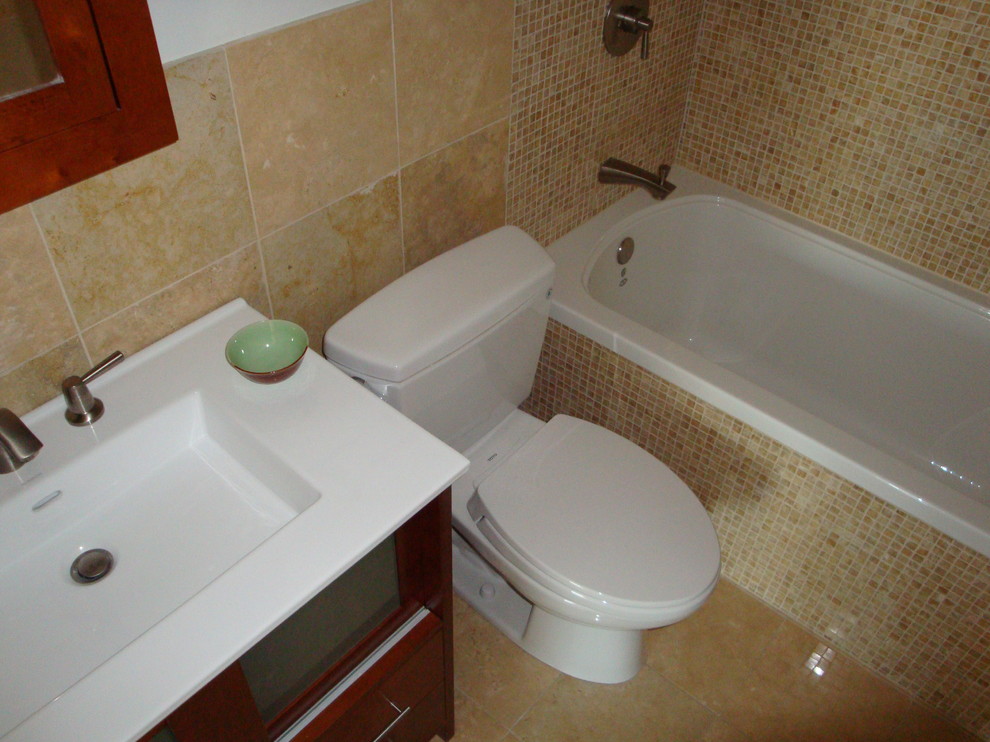 Tile for Small Bathrooms Bathroom Contemporary with None 