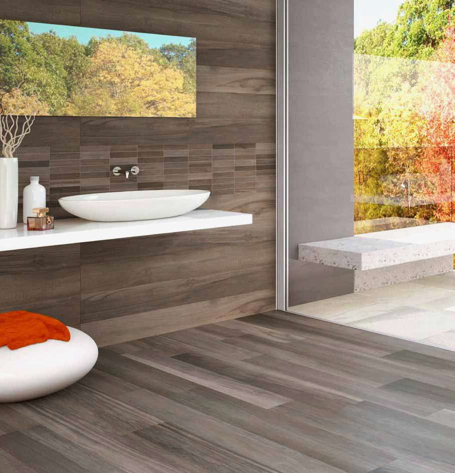 Tile Looks Like Wood Bathroom Contemporary with 6x48 8x48 Basement Tile