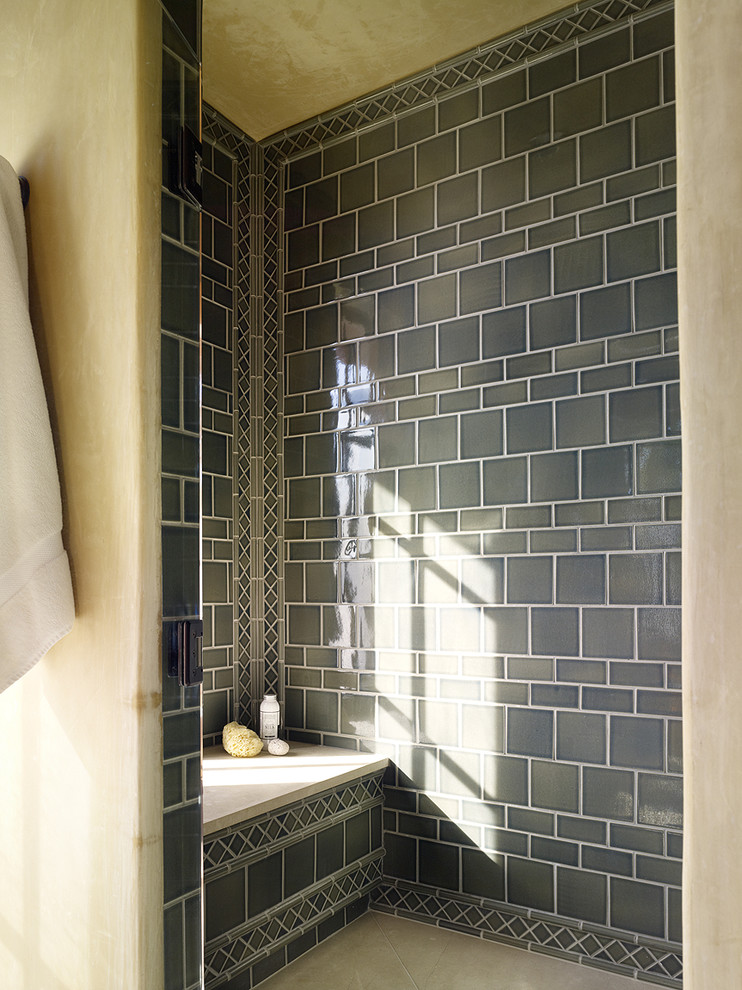 Tile Patterns for Bathroom Bathroom Mediterranean with Dark Tile Pattern Green