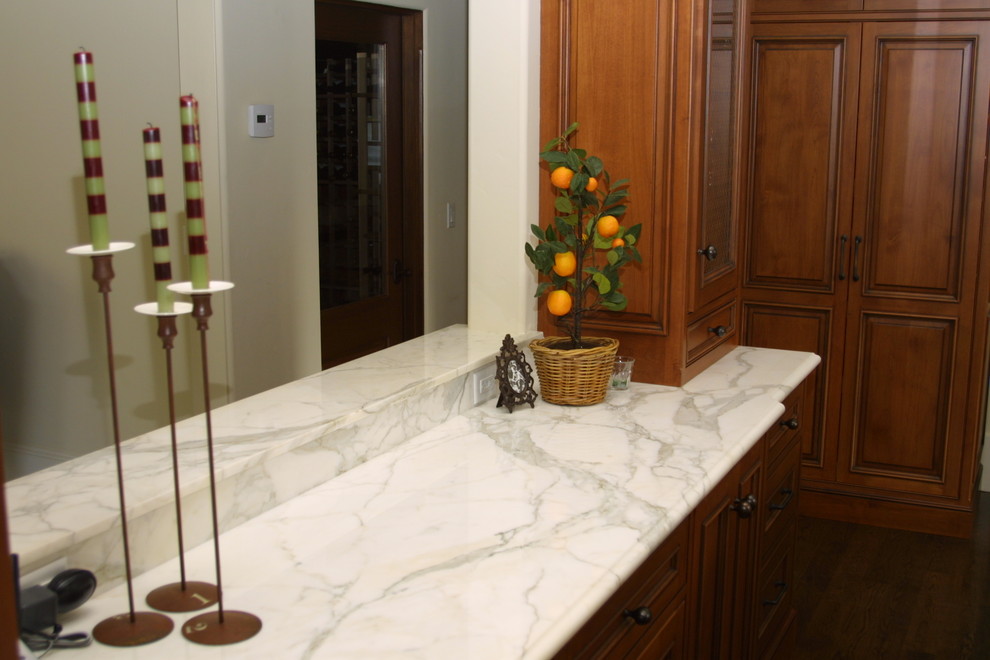 Tile Shower Stalls Bathroom Traditional with Calacatta Counter Marble Slab