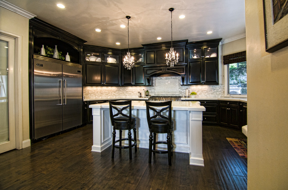 Tile vs Wood Flooring Kitchen Traditional with Kitchen Remodeling Los Angeleskitchen
