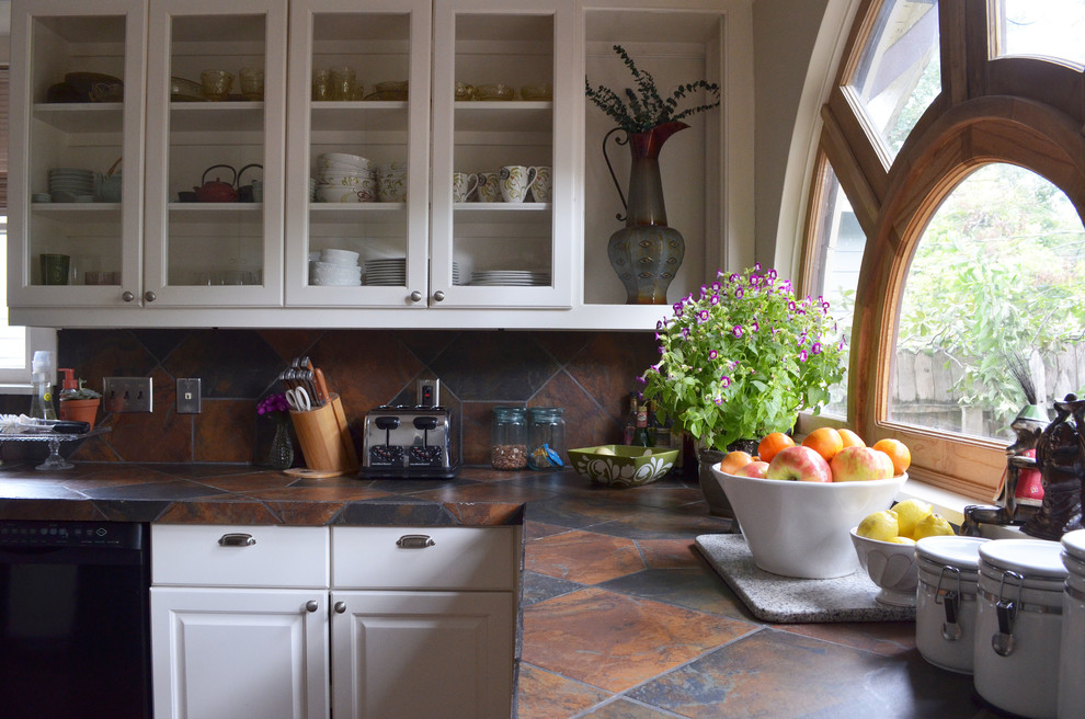 Tiled Countertops in Kitchen Kitchen Traditional with My Houzz 