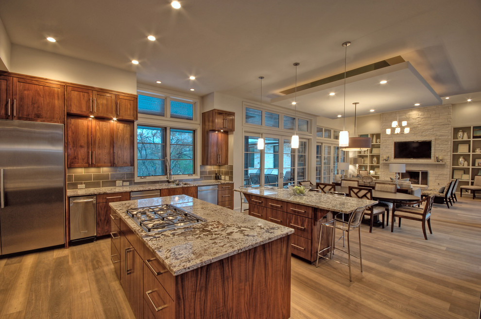 Tiled Countertops in Kitchen Kitchen Transitional with Breakfast Bar Ceiling Lighting