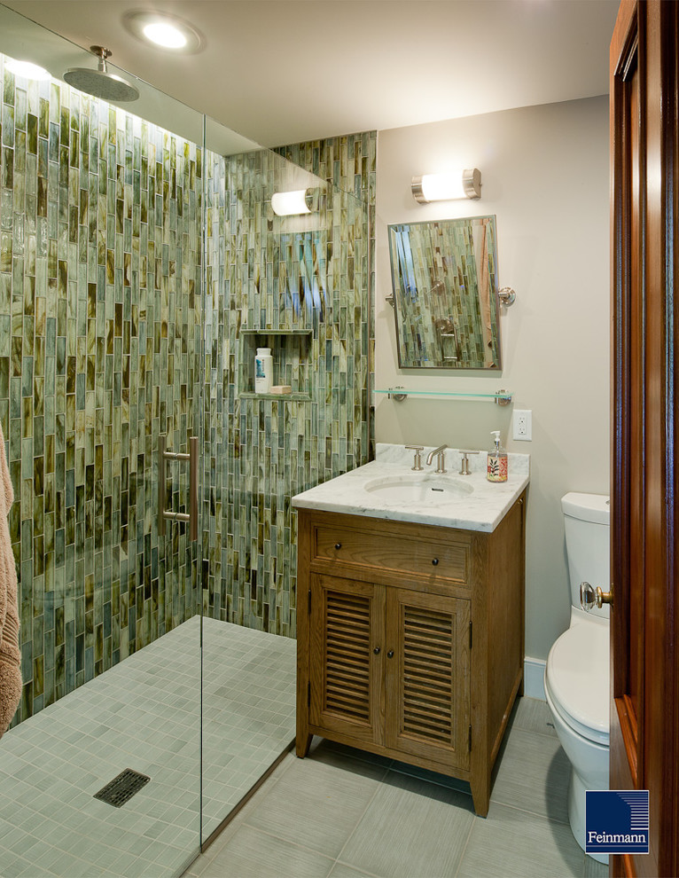 Tiled Showers Ideas Bathroom Traditional with Bathroom Mirror Curbless Shower