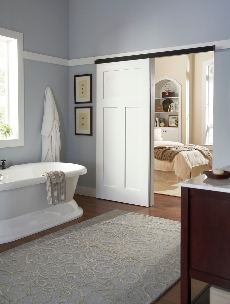Tiles That Look Like Wood Bathroom Contemporary with None 
