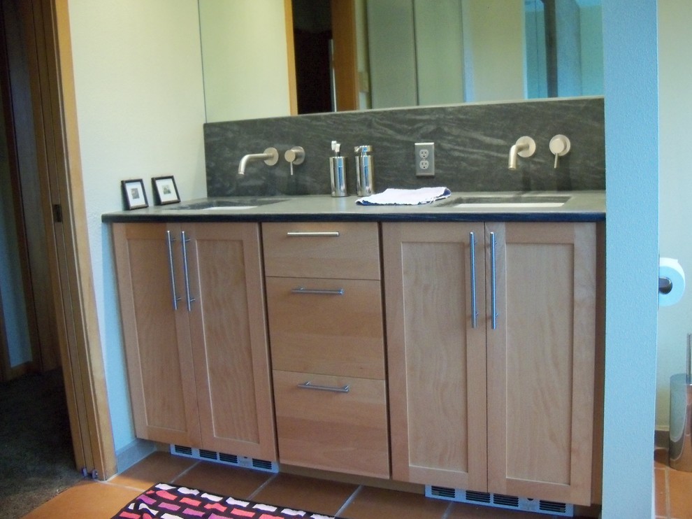 Toe Kick Heater Bathroom Contemporary with Bathroom Remodel Maple Cabinets