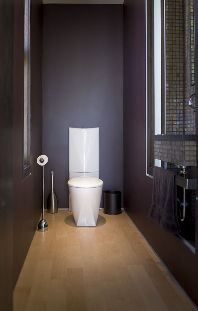 Toilet Paper Holder Stand Powder Room Modern with Dark Walls Minimal Modern