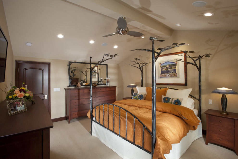 Tongue and Groove Ceiling Planks Bedroom Traditional with Accent Pillows Ashley Norton