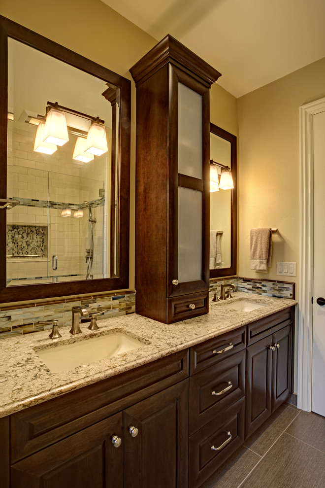 Top Rated Sectionals Bathroom Transitional with Cambria Counters Center Tower