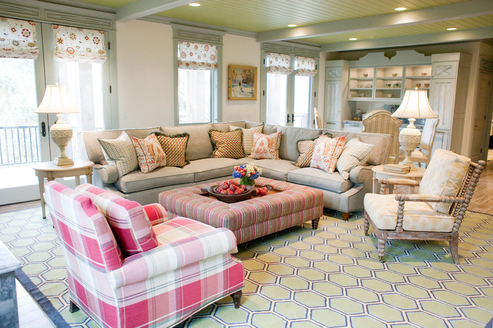 Top Rated Sectionals Family Room Traditional with Ottoman Plaid Chair Roman