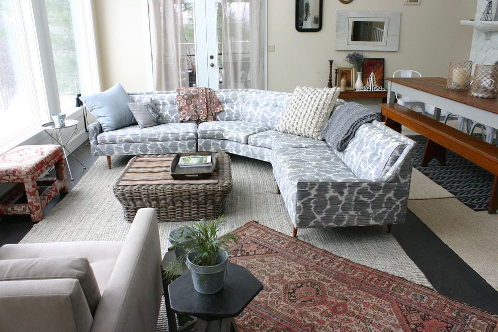 Top Rated Sectionals Living Room Eclectic with Basket Eclectic Gray Sofa