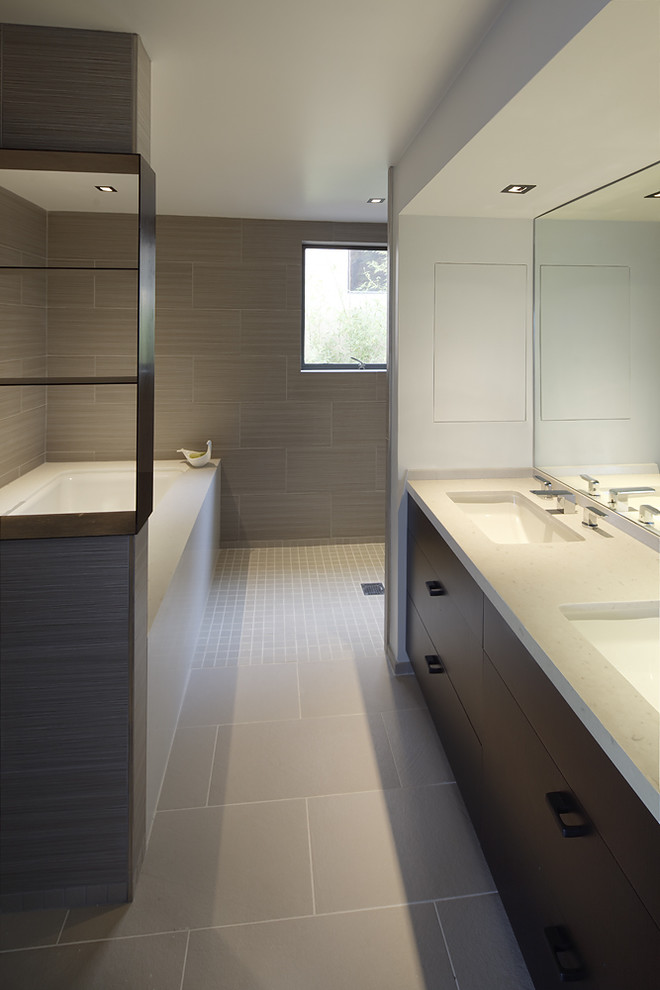 Toto Drake Cst744s Bathroom Modern with Batik Custom Woodwork Double