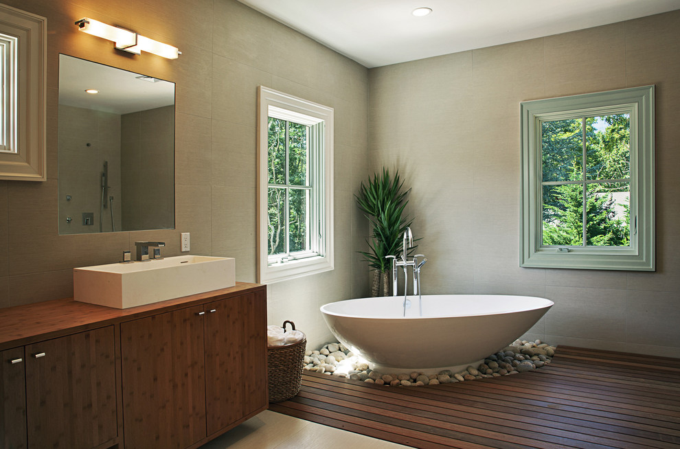 Toto Drake Ii Bathroom Contemporary with Bathroom Brown Wooden Floor