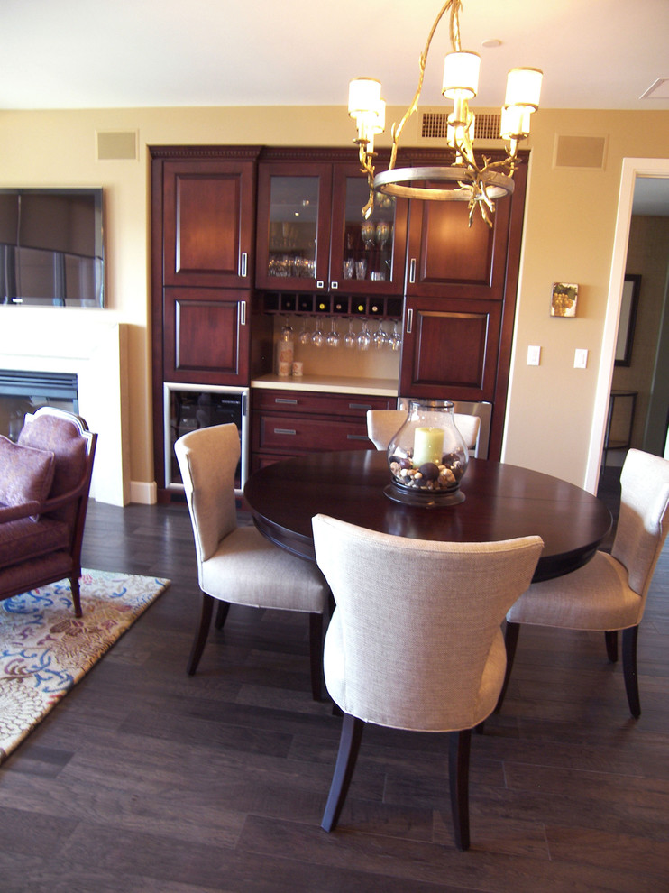 Transitional Dining Chairs Dining Room Traditional with Custom Designed Built I Dark