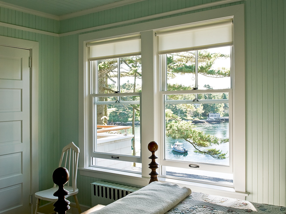 Translucent Window Shades Bedroom Beach with 5 Paneled Door Antique