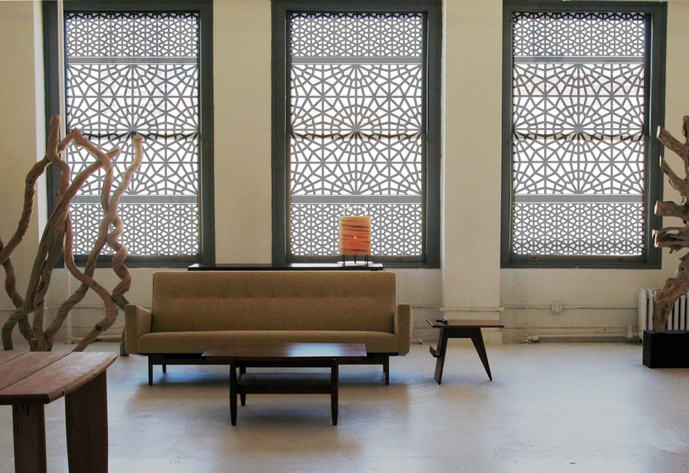 Translucent Window Shades Living Room Contemporary with Custom Window Shades Delia