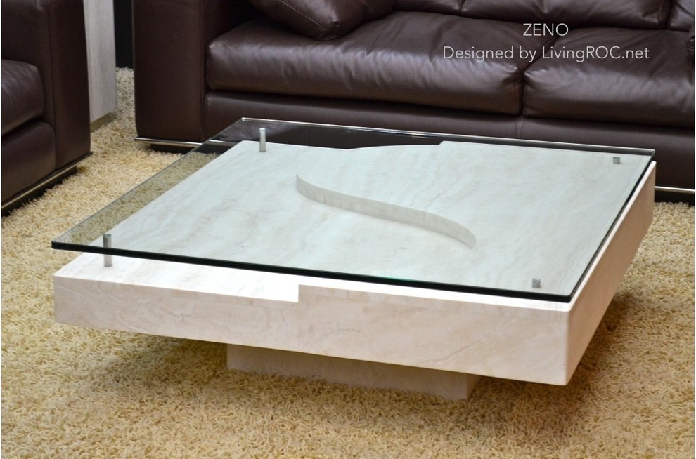 Travertine Coffee Table Living Room Craftsman with Coffee Table Glass And5