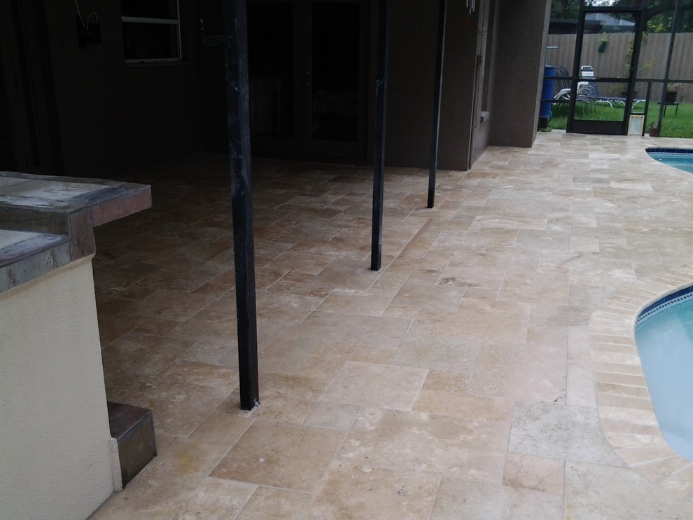 Travertine Pavers Pool Deck Pool Contemporary with Affordable Beautiful Pools Coping