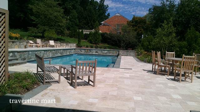 Travertine Pavers Pool Deck Pool Contemporary with Beautiful Pools Construction Hardscapes