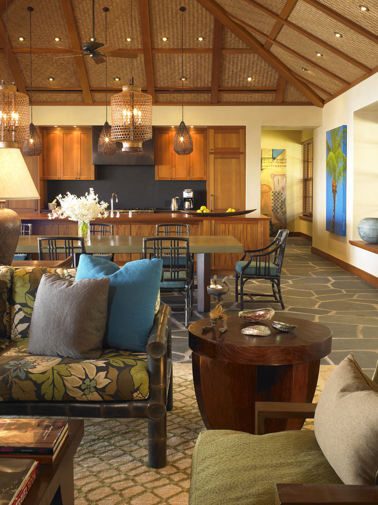 Tropical Living Room Furniture Kitchen Tropical with Accent Ceiling Area Rugs