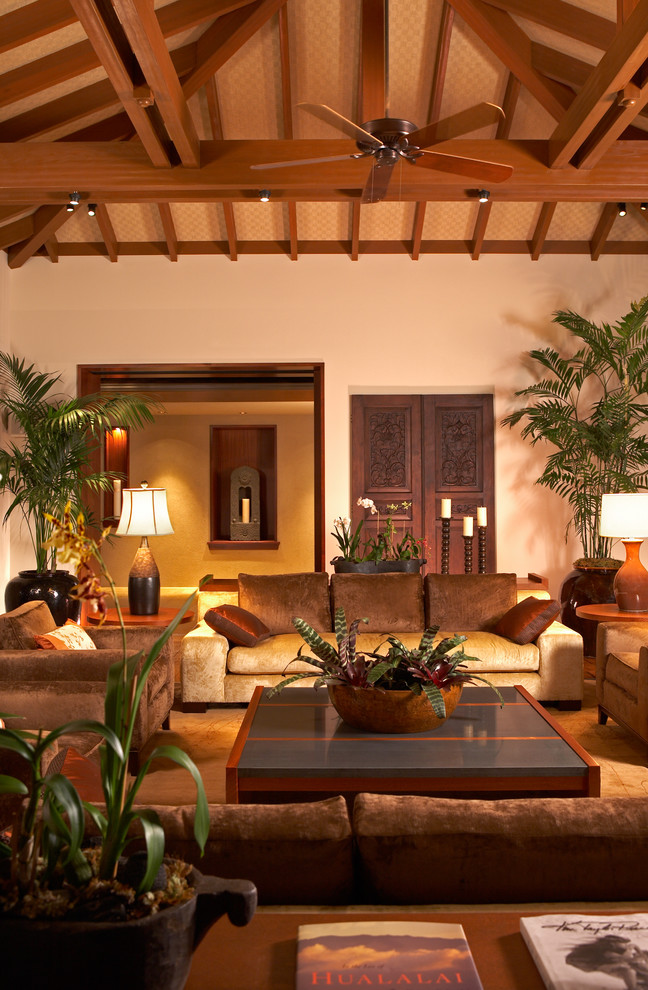 Tropical Living Room Furniture Living Room Tropical with Alcove Ceiling Fan Coffee