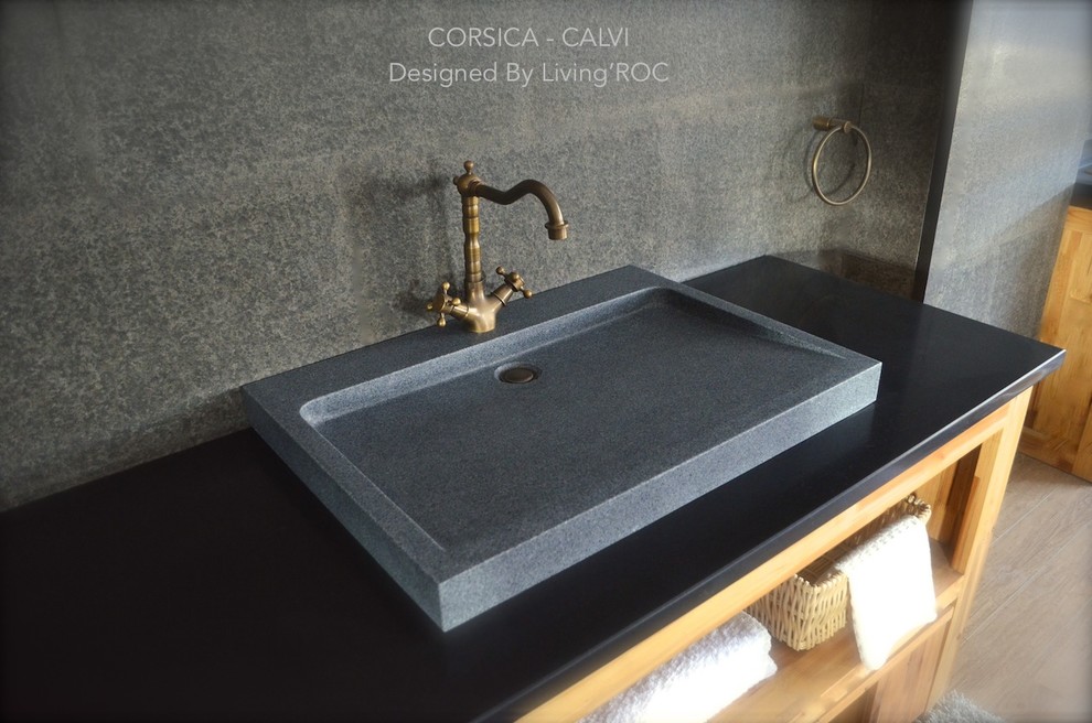 Trough Sinks Bathroom Bathroom Craftsman with Bathroom Stone Sink Bathroom