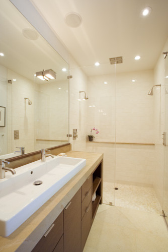 Trough Sinks Bathroom Bathroom Modern with None 