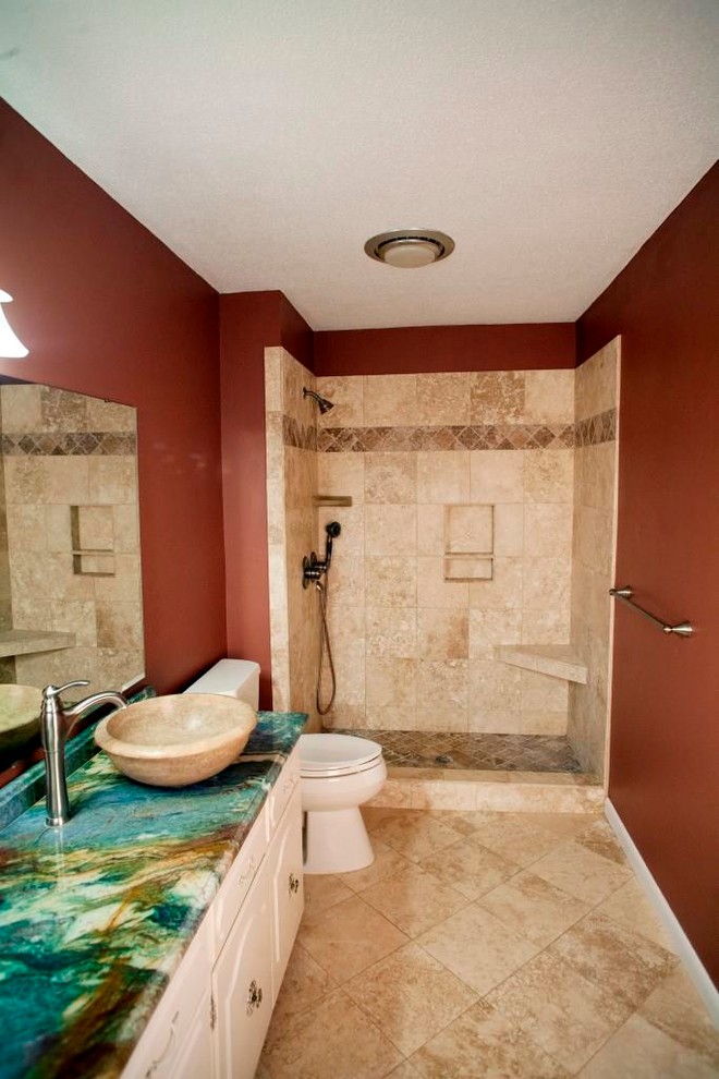 Tub to Shower Conversion Bathroom Traditional with Bathroom Designs Blue Louise