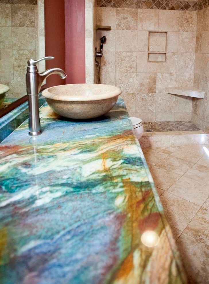 Tub to Shower Conversion Spaces Traditional with Bathroom Designs Blue Louise