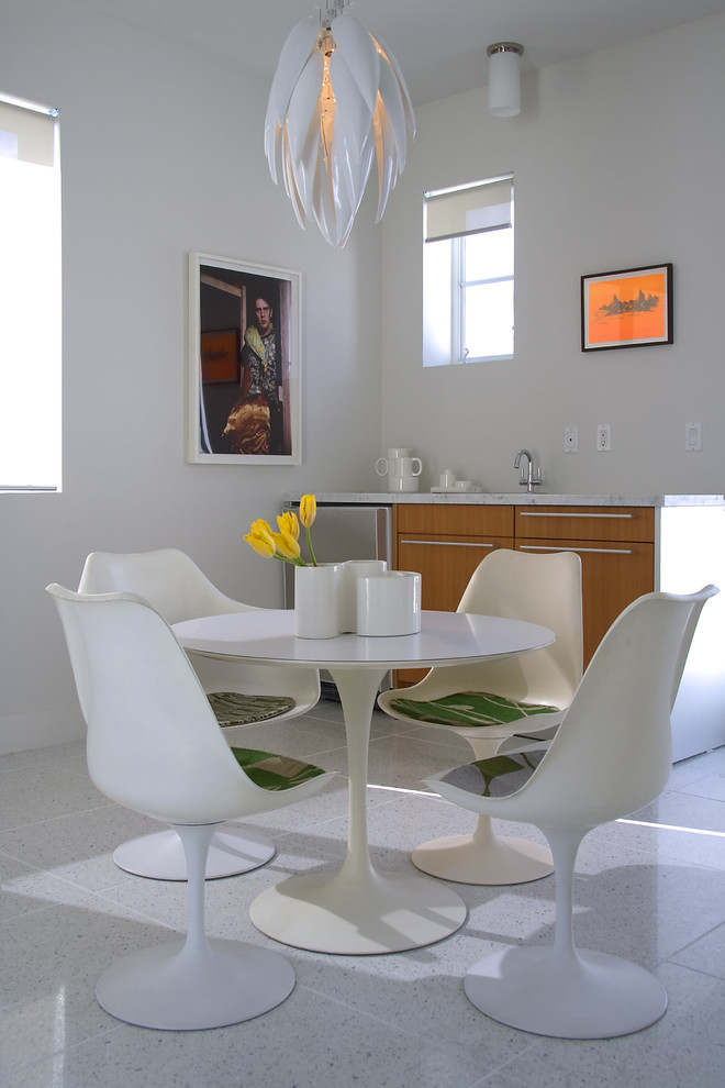 Tulip Table Base Dining Room Modern with Chair Pads Eat in Kitchen