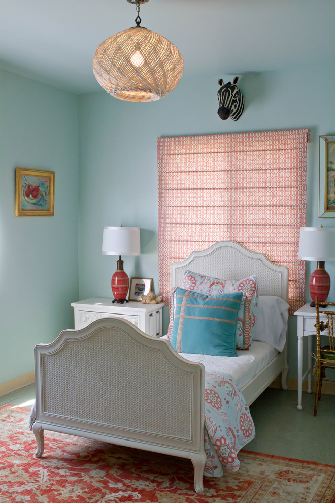 Turquoise Living Room Decor Bedroom Contemporary with Basket Bedside Table Coral