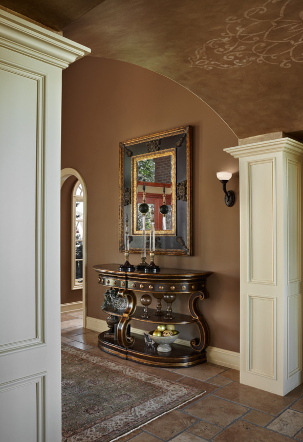 Tuscan Interior Design Hall Traditional with Foyer Kc Interiors Inc1